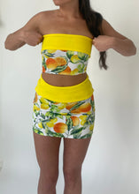 Load image into Gallery viewer, White Lemon Fold Over Skirt