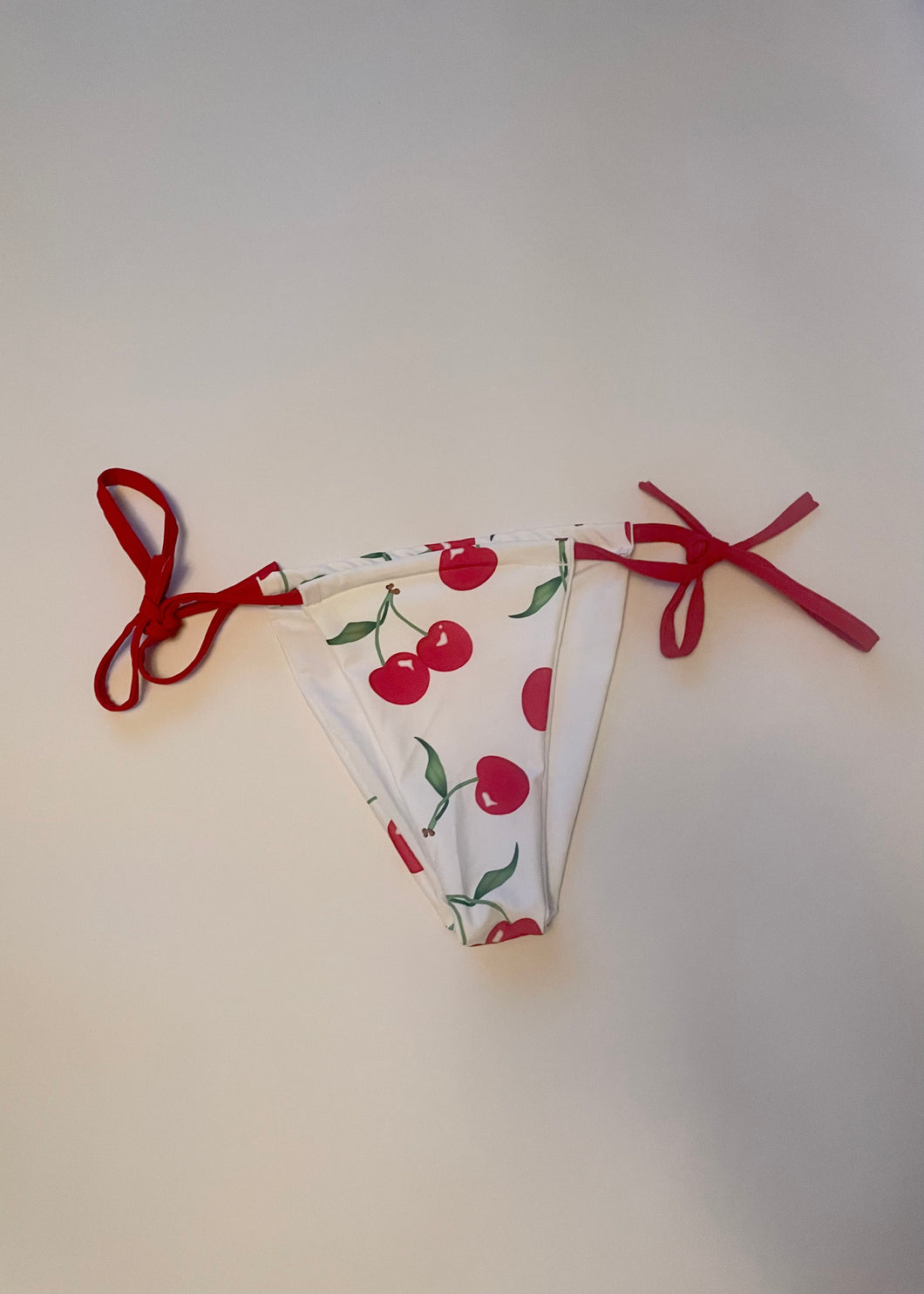 White Cherry Bikini Bottoms