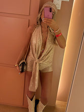 Load image into Gallery viewer, Gold Sequin Hotpants
