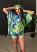 Load image into Gallery viewer, Green Pucci Poncho
