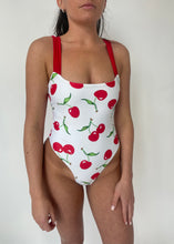 Load image into Gallery viewer, White Cherry Swimsuit
