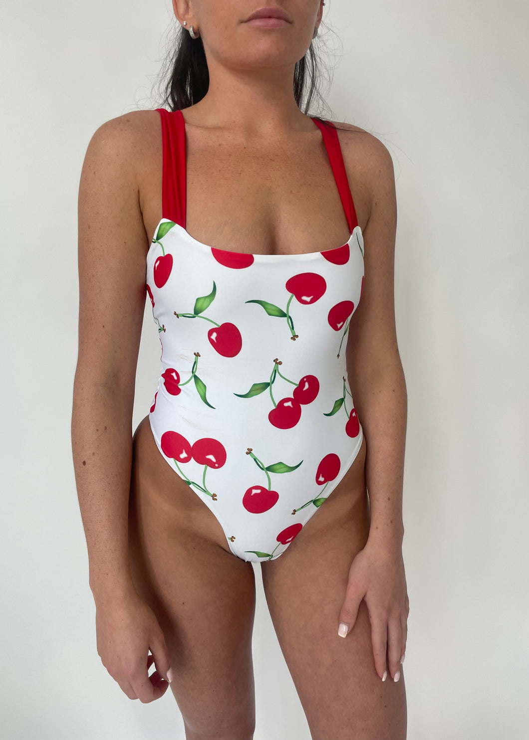 White Cherry Swimsuit