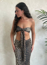 Load image into Gallery viewer, Shimmer Leopard Knot Front Top
