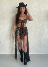 Load image into Gallery viewer, Leopard Side Tassle Co-Ord
