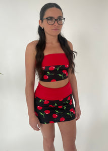 Black Cherry Fold Over Co-Ord