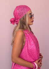 Load image into Gallery viewer, Pink Sequin Bandana
