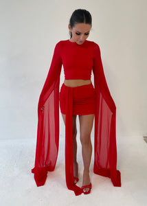 Red Cape Sleeve Set