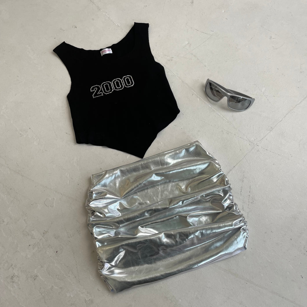 '2000' Raw Edge Diamanté Vest