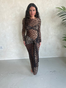 ‘Kim’ Leopard Maxi Set