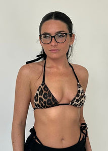 Leopard Bikini Top