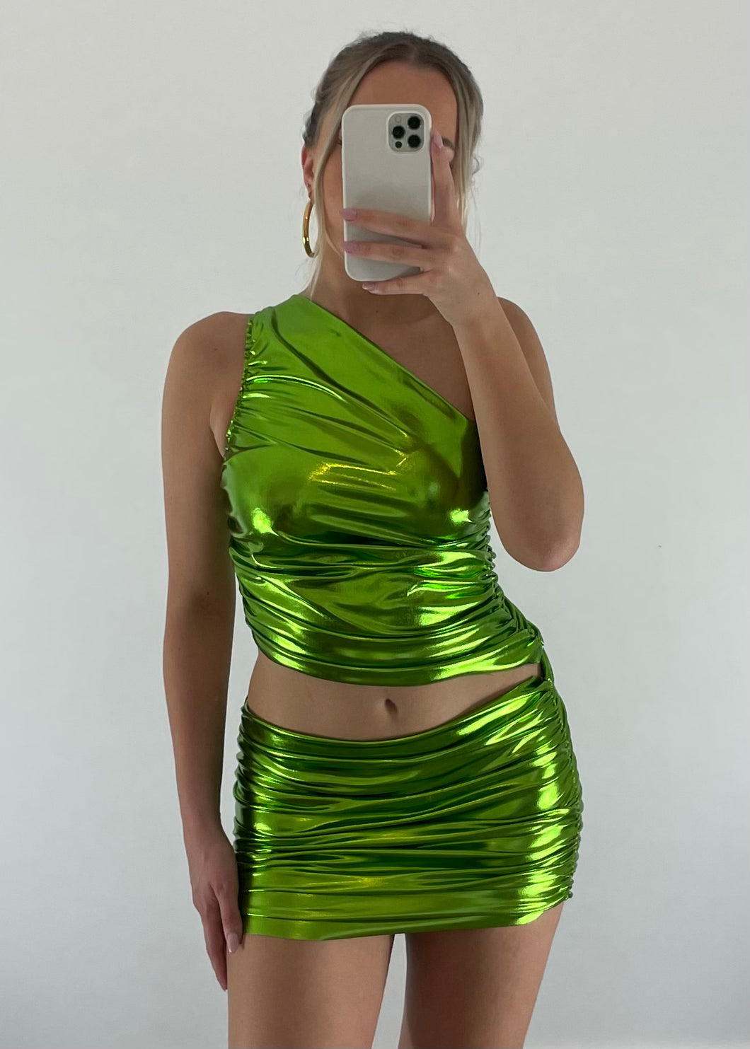 Green Ruched Co-Ord