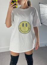 Load image into Gallery viewer, White Oversized ‘Happy’ T-Shirt
